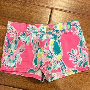 Lilly Pulitzer Pink Floral Kids Shorts